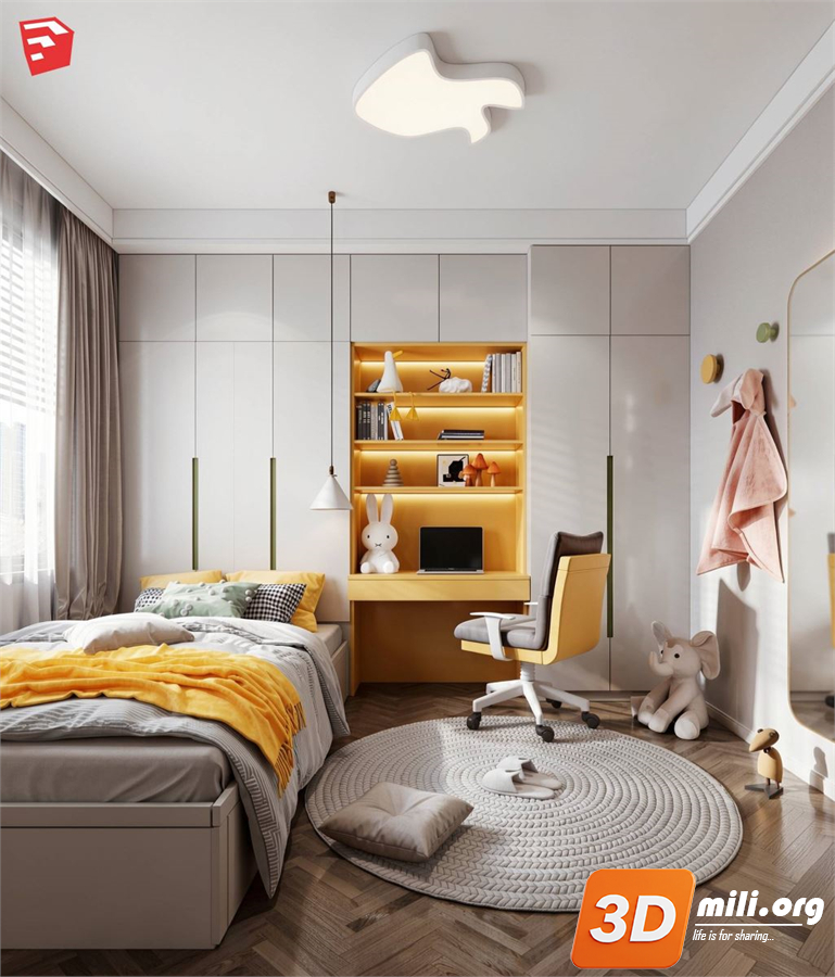 Children Room Scenes Skp FIles 